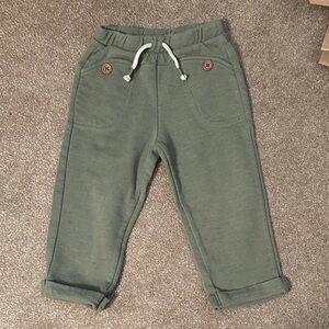 Cozy Kids' Olive Joggers with Button Accents